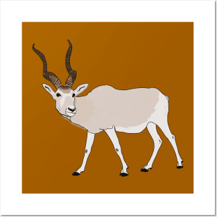 Addax endangered antelope Posters and Art